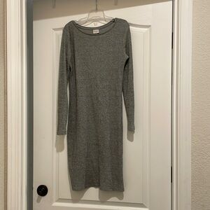 Grey sweater dress